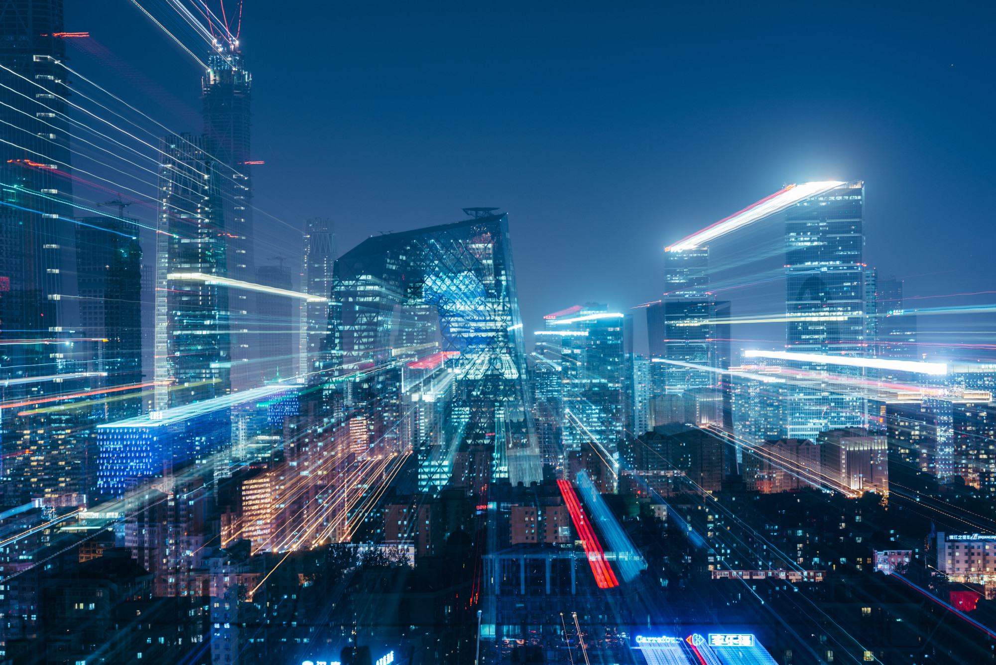 City in Blur Motion
