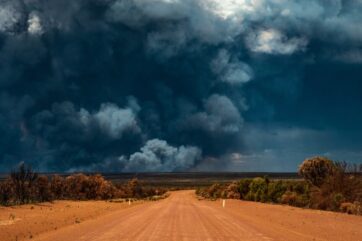 Bushfire,Wildfire,Smoke,In,Remote,Area,Of,Forrestania,,Mount,Holland