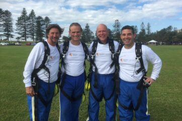 Insurance CEOs Skydive A