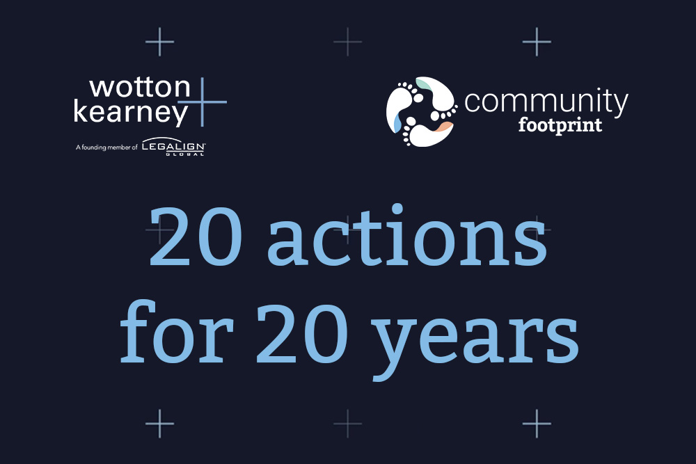 Wotton + Kearney commits to ‘20 Actions for 20 Years’