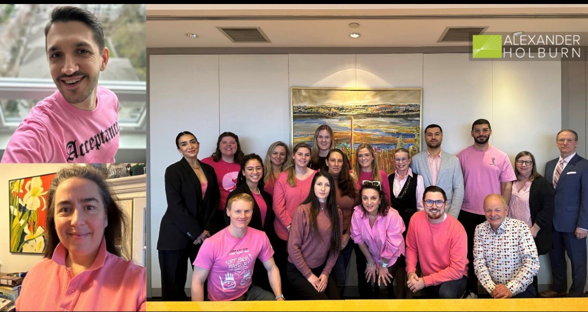 Pink Shirt Day celebrated at Alexander Holburn